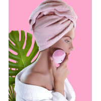 Aparat ingrijire faciala roz, 5 trepte masaj facial, dispozitiv hipoalergenic, incarcator USB inclus, New Generation by Urban Trends ®