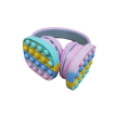 Casti Bluetooth Wireless, Pop IT, Roz/ Multicolor, conectare rapida, sunet calitativ