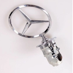 Emblema Auto Mercedes Crosshair Silver
