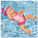Bebelus de jucarie care inoata, interactiv, 33cm, inoata pe spate si da din picioare,  Urban Trends ®