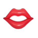Colac Gonflabil pentru adulti, Fancy Lips, Material Rezistent, Umflare Usoara, Rosu