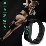 Bratara Fitness-Smart M 5, Display OLED 0.96inch, Masurare ritm cardiac, puls, activitate, calorii, Pedometru, Notificari, Bluetooth, Negru