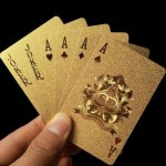 Carti de joc Aurii Casino Poker, aspect Dolari, Urban Trends ®