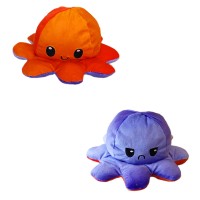 Caracatita din plus cu doua emotii, Octopus Mood trista si vesela, 19 x 15 cm, Violet/Portocaliu, Urban Trends  ®