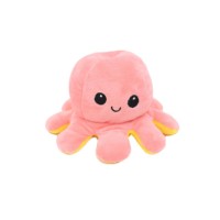 Caracatita reversibila din plus cu doua emotii, Octopus Mood trista si vesela, 19 x 15 cm, Roz/Galben, Urban Trends  ®