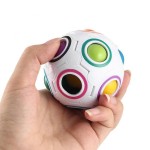 Minge antistres, Fidget ball cu buline anti-anxietate, Multicolor, 10 cm, + 3 ani, Urban Trends ®