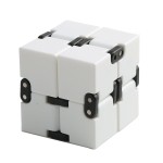 Cub rubik senzorial antistres, Infinity Magic Cube, Alb, 4x4x4 cm, Urban Trends ®