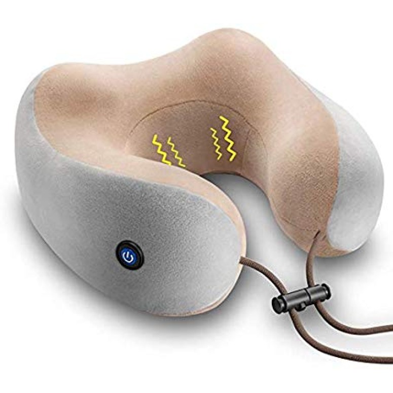 Perna de masaj electrica in forma de U, suport cervical, terapie magnetica