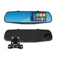 Camera DVR Dual Fata-Spate, tip oglinda retrovizoare, rezolutie Full HD, Senzor G, Negru