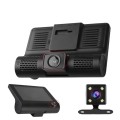 Camera Video Auto Tripla Blackbox™ L300-1, Full-HD, 3 Camere - Fata/Spate/Interior, Display 4 Inch, G Senzor, 170 grade