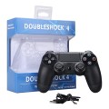 Controller wireless Doubleshock 4, Pentru consola PS4, Cu vibratii, Negru