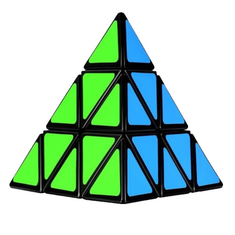 Cub Rubik 3x3x3 Magic cube Piramid Black, 232CUB