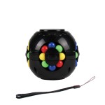 Spinner giroscop antistres, fidget de decompresie cu latura anti-anxietate, Negru, 6.5 cm, + 3 ani, Urban Trends ®