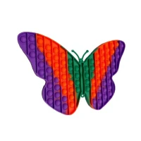 Jucarie Senzoriala Antistres, Pop It Now, JUMBO XXL, 30 cm, Fluture, Multicolor
