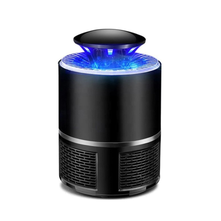 Lampa LED, 360° anti tantari, utilizare exterioara si interioara, port USB, Negru, 18 cm