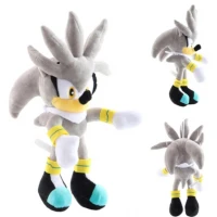 Jucarie interactiva Silver Sonic din desenele ariciul Sonic, 28 cm