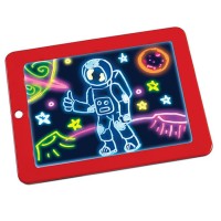 Tableta luminoasa 1+1 Gratis, pentru desenat, Magic Pad, cu carioci speciale si jocuri de lumini