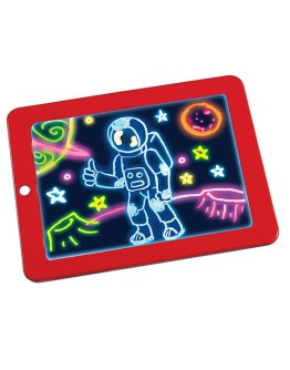 Tableta luminoasa 1+1 Gratis, pentru desenat, Magic Pad, cu carioci speciale si jocuri de lumini