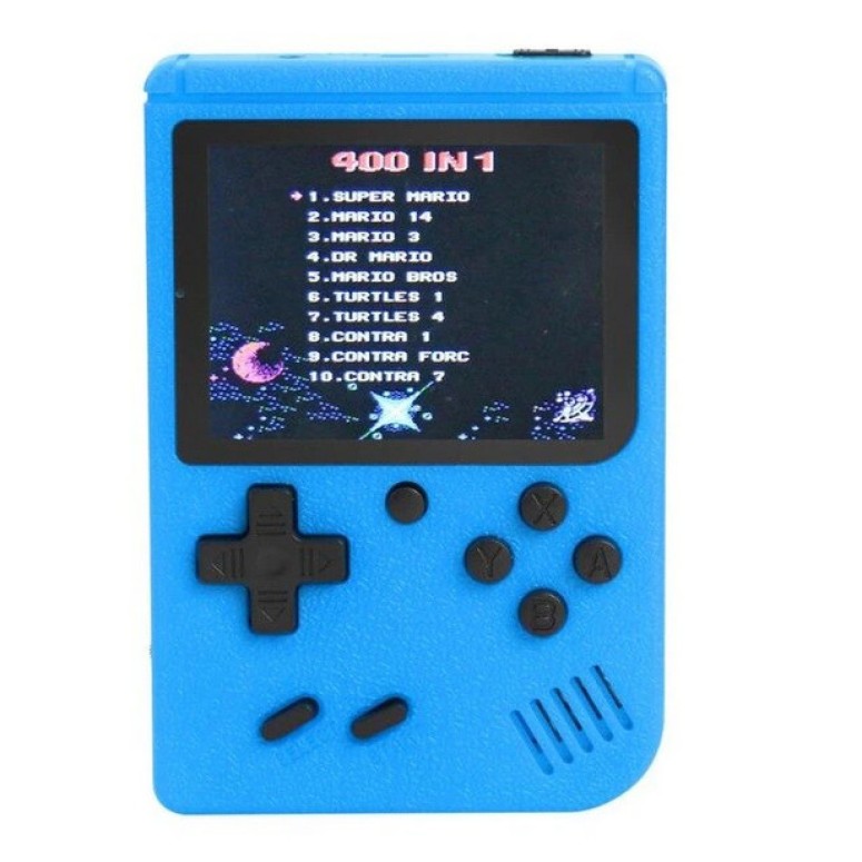 Consola Gameboy , 400 in 1 , conectare AV TV, Ecran 3 inch, color, Albastru