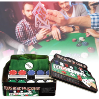 Set joc de societate, Poker, joc cu 200 jetoane, set complet