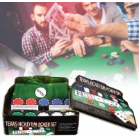 Set joc de societate, Poker, joc cu 200 jetoane, set complet