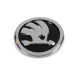 Emblema capota fata Skoda Octavia II model nou Silver Black