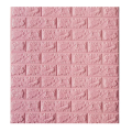 Set 10 Tapet 3D Autoadeziv impermeabil 70cm x 77cm x 6 mm - Caramida roz