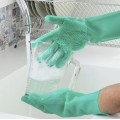 Set Mănuși  din silicon pentru curatare si spalare vase, marime universala