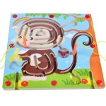 Joc interactiv Monkey Maze, cu bilute si stiloru magnetice, ajuta maimutica sa stranga bilutele, URBAN TRENDS ®️