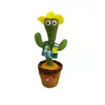 Jucarie interactiva Cactus Vorbitor si Dansator acumulator inclus, 32 cm, cu costumas de mexican ,repeta ceea ce spune copilul