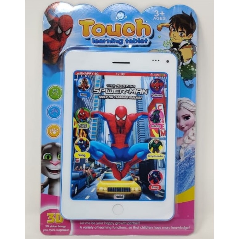 Tableta interactiva muzicala Spiderman , diagonala 10 cm,  Urban Trends ®