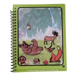 Carte de colorat cu apa , reutilizabila ,Doodble Book animale multicolore