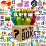 Cutie cu 50 jucarii antistres ,  pentru copii cu jucarii senzoriale, Mistery box , cadou surpriza