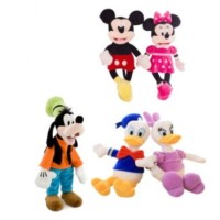 Set 5 jucarii de plus muzicale Club House Mickey si Minnie Mouse
