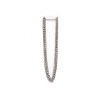 Lant model Cuban Chain Link 01, placat cu cristale din Zirconiu, material Inox, 60 cm, Urban Trends ®