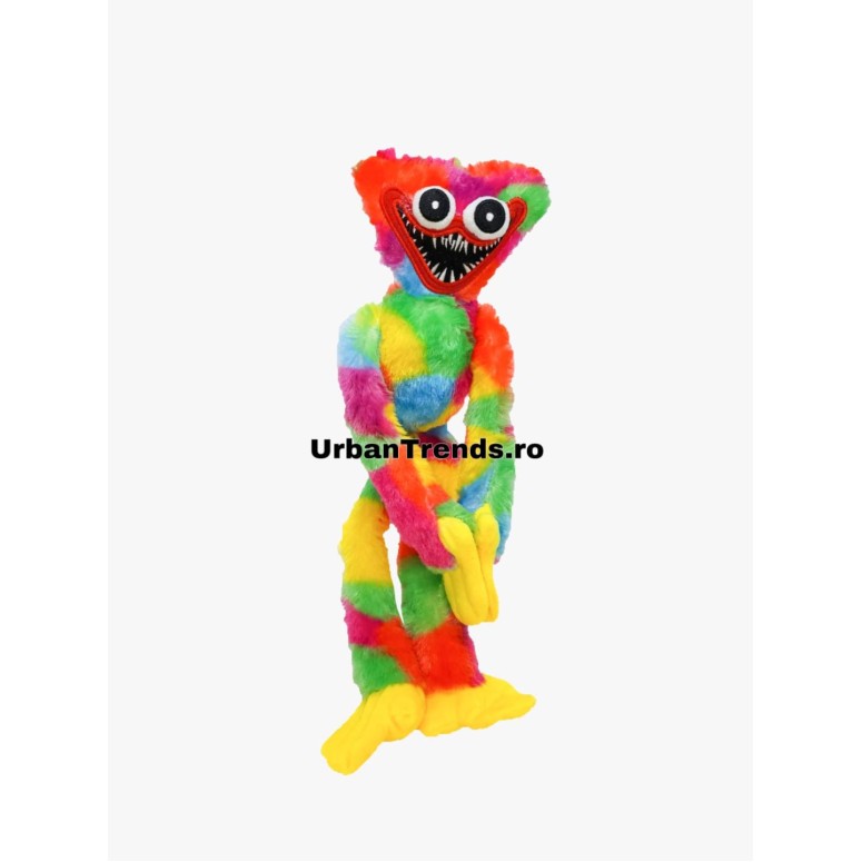 Jucarie de plus HUGGY WUGGY Multicolor Curcubeu din Poppy Playtime 40 CM ANIME