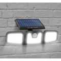 Set 2 x Reflector proiector profesional cu panou solar rotativ cu senzor de mișcare – 3 LED-uri COB