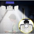 Reflector proiector profesional cu panou solar rotativ cu senzor de mișcare – 3 LED-uri COB