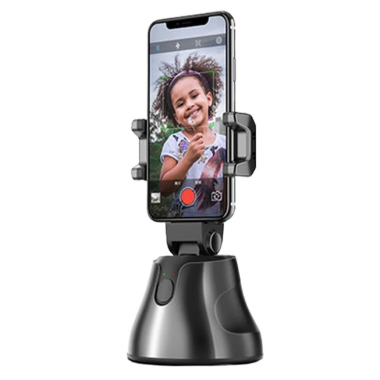 Suport Selfie Robot Urmarire Automata Inteligenta si Rotire la 360°, Detectare Faciala, Conectare Bluetooth