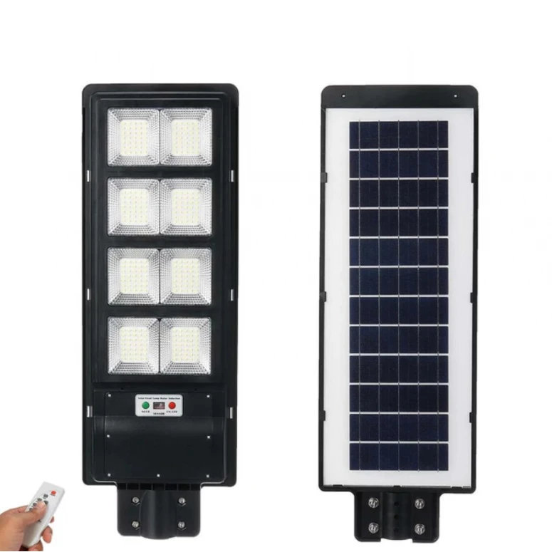 Lampa Solara 600W Profesionala Proiector Iluminat Jortan cu Incarcare Solara Panou Fotovoltaic + telecomanda si suport