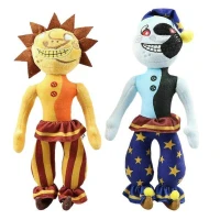 Set 2 jucarii de plus XXL Sundrop Moondrop Fnaf Clown Doll plush jucărie Sundrop / Luna si soare din Freddy Five Nights