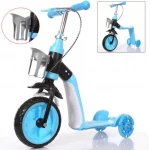 Trotineta / Bicicleta  ALBASTRA 2 in 1 reglabila pentru copii de 1-2 ani