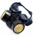 Mască respiratorie de siguranță pentru urgență, mască de lucru cu 2 recipiente pentru protecție cu formaldehidă, praf, fum și vopsea