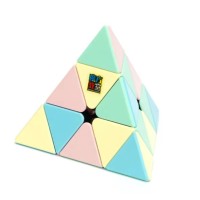 Cub Rubik 3x3x3 MoYu PiramidaMeiLong Stickerless, Macaron