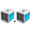Racitor ventilator de aer 1+1 GRATIS conditionat portabil, USB, Lumina ambientala Arctic Air Blue