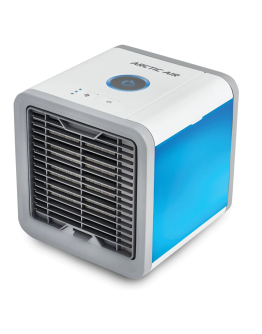 Racitor ventilator de aer 1+1 GRATIS conditionat portabil, USB, Lumina ambientala Arctic Air Blue
