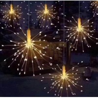 Instalatie de Craciun Focuri de Artificii / Papadie, 5metri /5 buc - Lumina calda