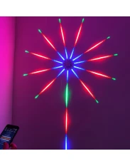 Kit Banda de lumini cu LED -uri de artificii RGB, sincron sunet, control aplicatie, conectivitate Bluetooth