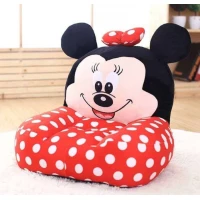 Fotoliu copii din plus cu spatar, design Minnie Mouse Buline