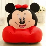 Fotoliu copii din plus cu spatar, design Minnie Mouse 